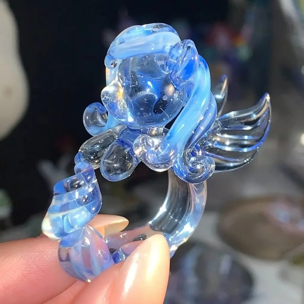 Mlp Light Up Rings MLP Snowdrop Glass Ring