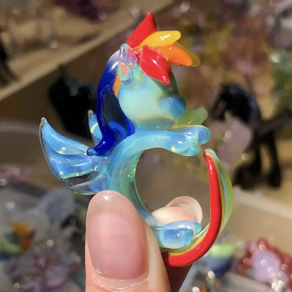 Mlp Light Up Rings My Little Pony Rainbow Dash Glass Ring